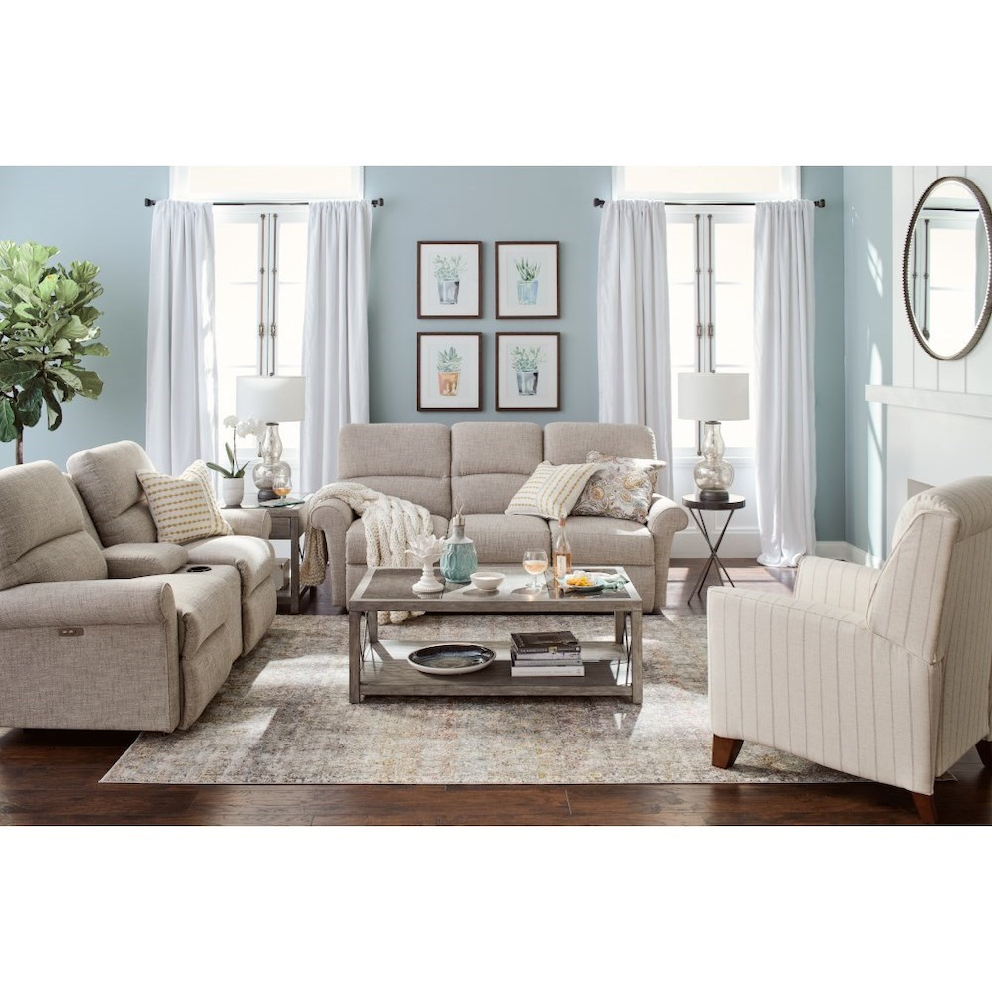 LaZBoy Robin 444774 C165972 Casual Reclining Sofa Conlin's